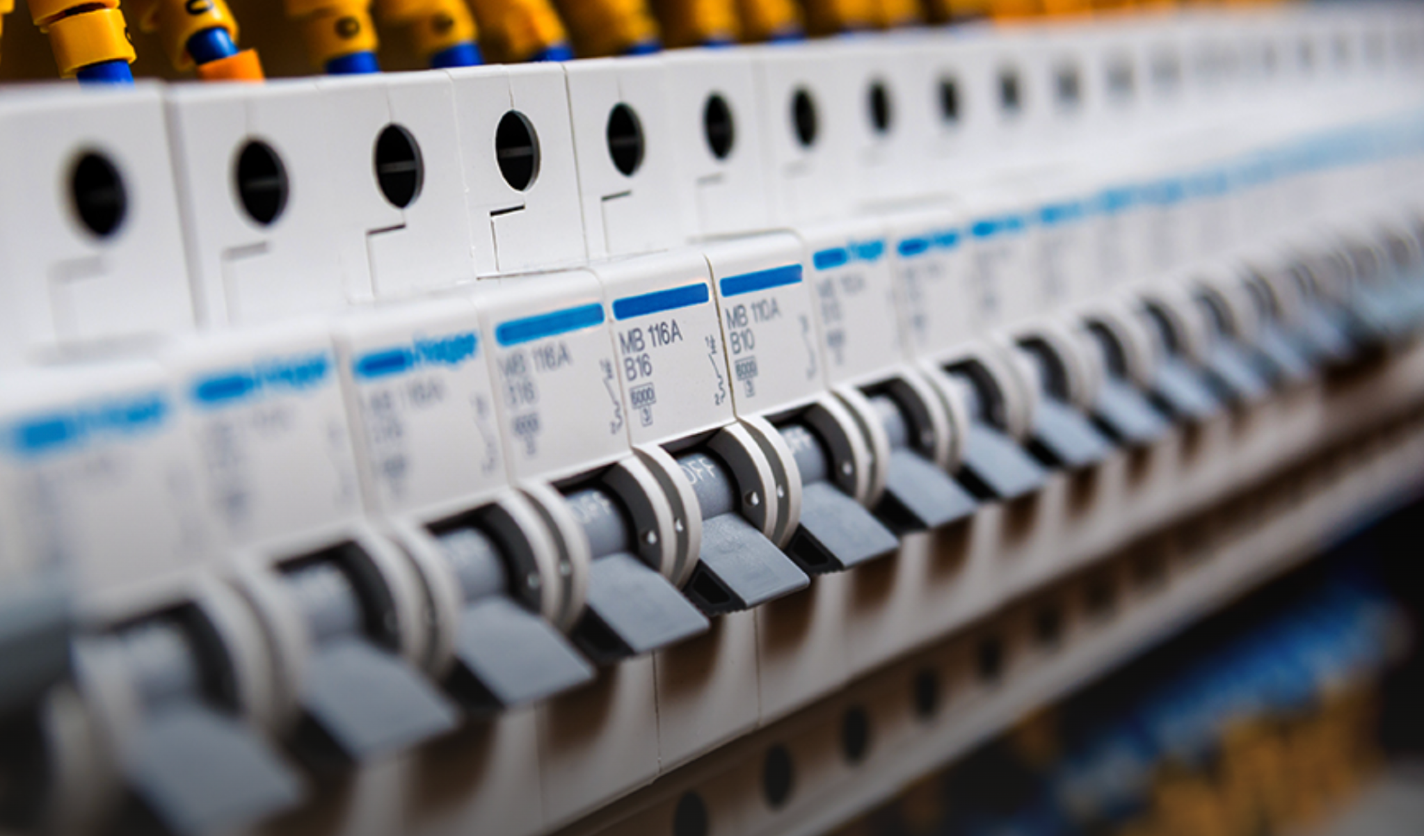 Consumer unit close up
